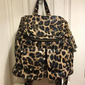 Leopard Backpack/Cross Body