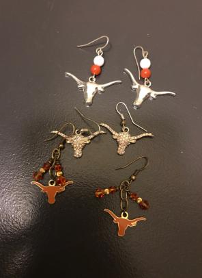 University Of Texas Longhorns UT Earring