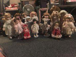 25+ Pc. Porcelain/ Rag Doll Collection