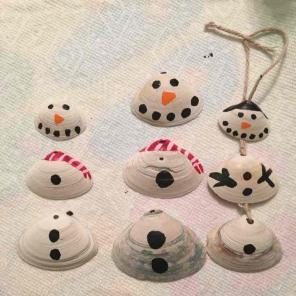 Authentic seashell ornaments