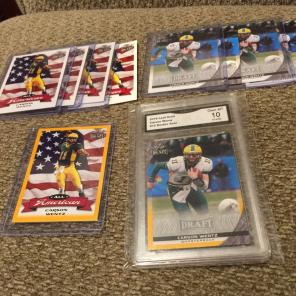 10 Leaf Draft Gem Mint Carson Wentz Lot