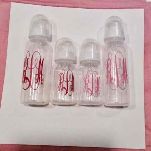 Monogrammed Baby Bottles