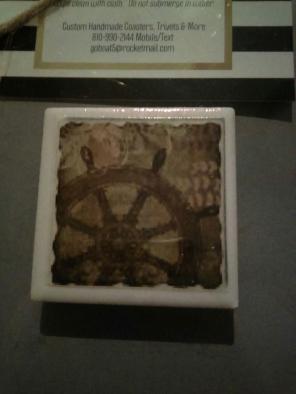 Vintage Look Ships Wheel Magnet 1 7/8