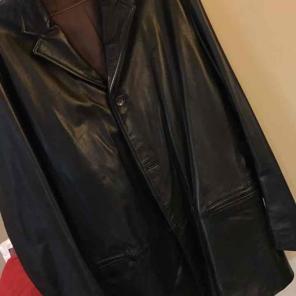 Men's leather blazer.