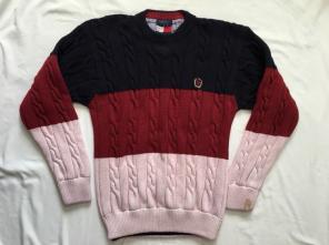 Vtg Tommy Hilfiger Colorblock Sweater M