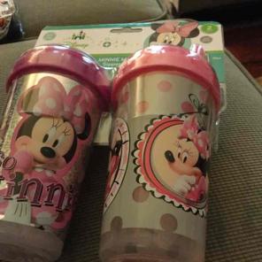 Minnie Mouse Sippy Cups. Set of 2