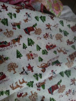 5 yd Christmas Fabric Cotton New