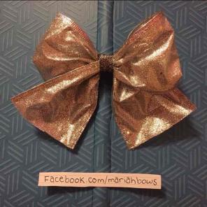 Shiny silver hair bow