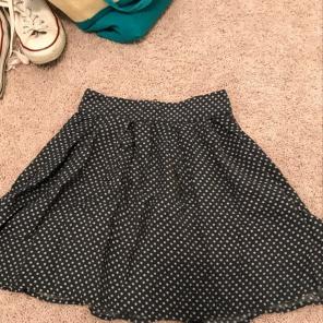 Black Polka Dot Skirt