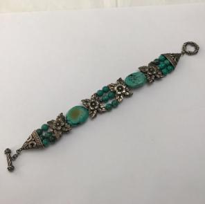 Sterling Silver Bracelet Turquoise Stone