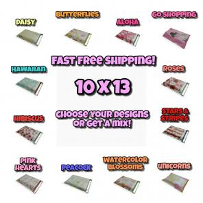 60 Mixed Design 10x13 Poly Mailers