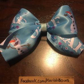 Olaf cheer bow
