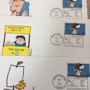 First Day Of Issue Peanuts 34 Cent Stamp