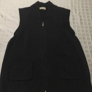 black sweater vest large