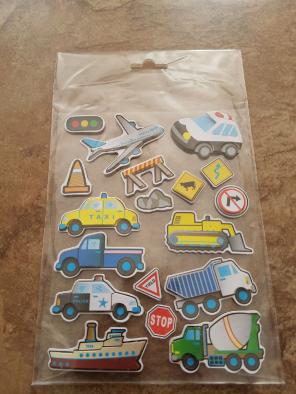 Scrapbook stickers cars and trucks