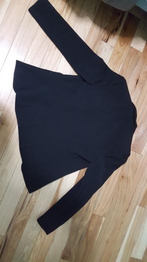 Plain black suit jacket
