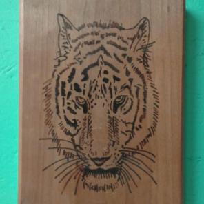 Tiger Woodburning