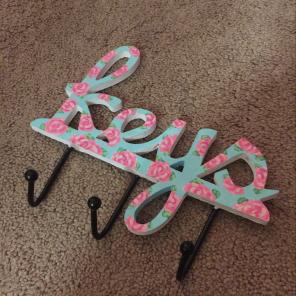 Painted "keys" Wall Key ring