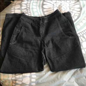 Black denim jeans