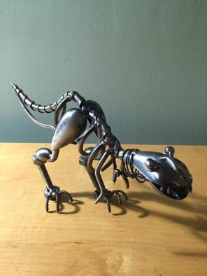 Dinosaur Metal Statue