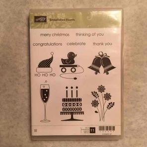Stampin Up Embellished Events Stamps