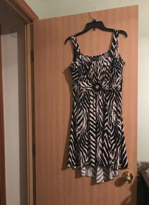 Zebra Striped Dress Size 12 Petite