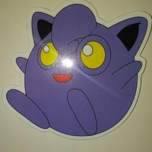 Purple jigglypuff sticker