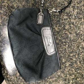 Coach Monogram Wristlet
