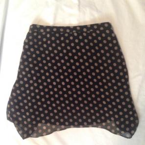 Forever 21 Polkadot High To Low Skirt