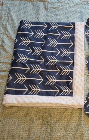 Custom made baby blanket.