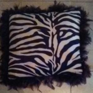 Velvet pillow.