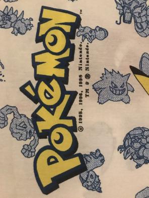 Vintage 90s Pokémon Twin Flat Sheet