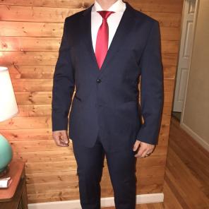 Theory Navy Tonal Suit