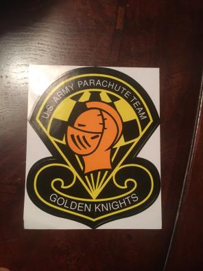 U.S. Army Golden Knights Parachute Decal
