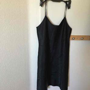 Black slip dress