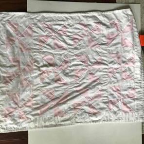 Vintage pinwheel quilt baby girl