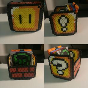 Mario Bros coaster set with holder