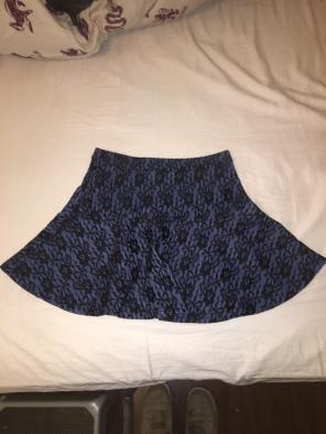 Cute Blue Skater Skirt