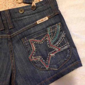 FRANKIE B. SHORT OVERALLS SZ 2 NWOT