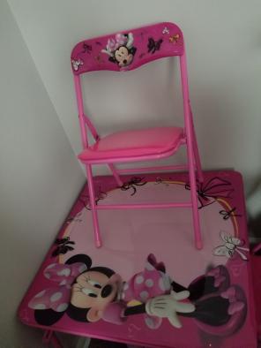 Minnie Mouse table and chairs