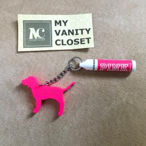 3 PINK SPF 15 Lip Balm Keychain