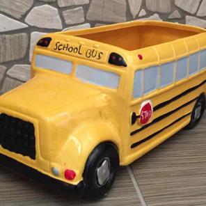 New School Bus Planter