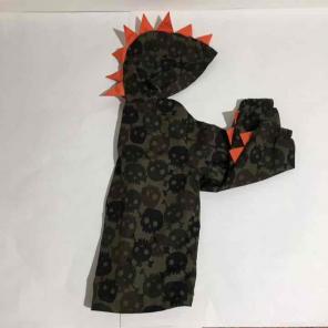 Skull Dragon Dinosaur Hooded Jacket 3T