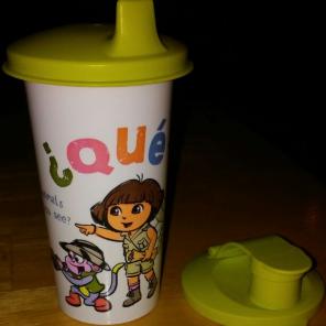 New Tupperware Dora sippy cup. 10.5 oz