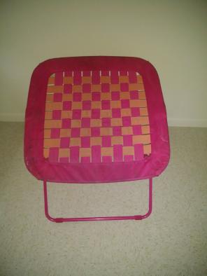 Pink & Orange Trampoline Chair