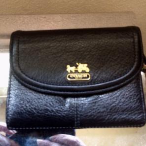 Authentic Coach Black Wallet