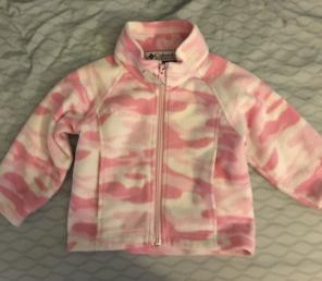 Baby Girl Columbia Zip Up Size 18m