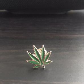 Weed Leaf 420 Lapel Pin Brooch Hat Art