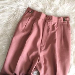 Vinatge Dusty Rose Colored Pleated Pants