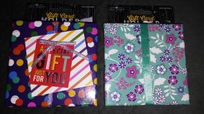 New 2 Piece Gift Card Holders